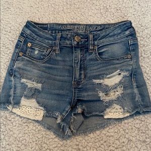 American Eagle Blue Jean Shorts